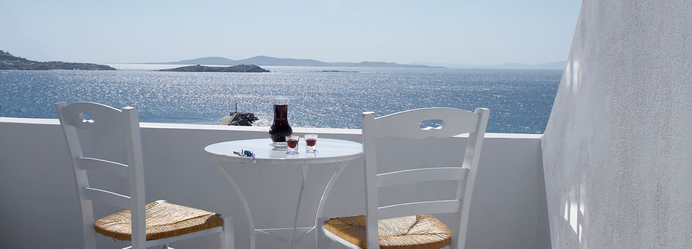 Porto Mykonos room balcony