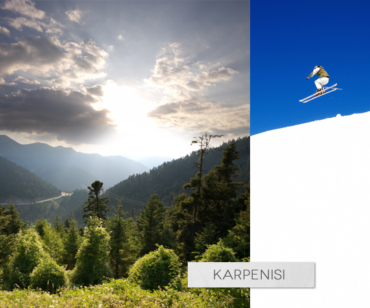Karpenisi ski centre Greece