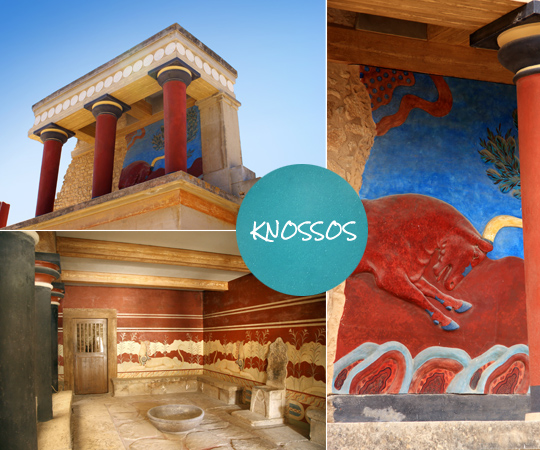 Knossos monuments Heraklion Crete