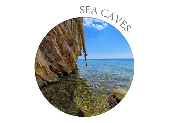 evia sea caves